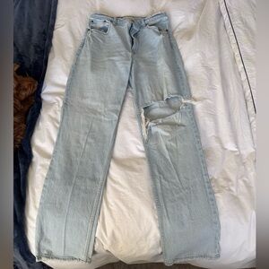 Abercrombie & Fitch Light Blue Straight Leg Jeans